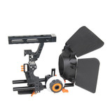 YELANGU YLG1105A A7 Cage Set Include Video Camera Cage Stabilizer / Follow Focus / Matte Box for Sony GH4 / A7S / A7 / A7R / A72 / A7RII / A7SII / A6000 / A6500 / A6300 / A7R3 / A7S3 / A7R4  (Orange)