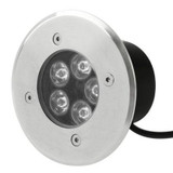 5W Buried Light Lamp, Waterproof 5 LED Light, AC 85-220V(Green Light)