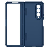 For Samsung Galaxy Z Fold4 5G / W23 NILLKIN Frosted Fold PC + TPU Phone Case(Blue)