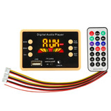 Car 5V Color Screen Audio MP3 Player Decoder Board FM Radio TF Card USB, with Bluetooth Function & Remote Control