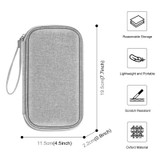 HAWEEL Electronic Organizer Storage Bag for Cellphones, Power Bank, Cables, Mouse, Earphones(Grey)