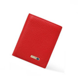 Vertical Wallet Smart Bluetooth Anti-Lost Anti-Theft Leather Bag, Style:Smart(Red)