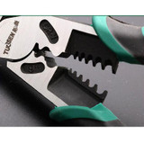 TUOSEN Multifunctional Crimping and Stripping Labor Saving Flat Pliers Vise Manual Wire Cutters, Style:11116 9 Inch