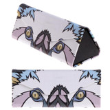 Foldable Triangle Animal Print Glasses Case Sunglasses Myopia Frame Case(Polar Bear)