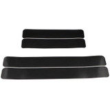 5 Sets Car Threshold Carbon Fiber Sticker Car Door Scratch Strip Anti-Kick Film Protective Pad Threshold Strip, Colour: 4 PCS / Set 3D Black