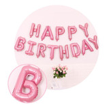 2 PCS 16 Inch Happy Birthday Letter Aluminum Film Balloon Birthday Party Decoration Specification(US Version Golden)