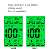 TASI Soil Test Instrument PH Test Pen Home PH Test Instrument, Specification: TA8671