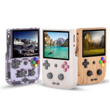 ANBERNIC  RG405V 4+128G 7000+ Games Handheld Game Console 4-Inch IPS Screen Android 12 System T618 64-Bit Game Player(Wood Grain)