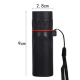 30x25 Mini Portable Optical Monocular Telescope (Black)