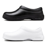Chef Shoes Non-slip Kitchen Shoes Canteen Chef Cleaning Work Shoes Hotel Work Shoes, Size:42(Black)