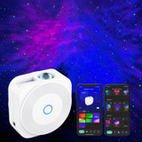 NX-01 USB Bluetooth Star Rotating Projector Lamp(White)