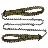 Outdoor Sports Hand Chainsaws Braided Umbrella Rope Camping Survival Pocket Saw(Military Green)