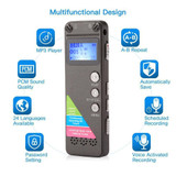 VM31 Portable Audio Voice Recorder, 8GB, Support Music Playback