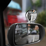 3R-045 Auxiliary Rear View Mirror Car Adjustable Blind Spot Mirror Wide Angle Auxiliary  Side Mirror, Diameter: 70mm (Black)