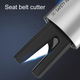 2 in 1 Car Multifunctional Safety Rescue Hammer Life Saving Escape Emergency Hammer Seat Belt Cutter Window Glass Breaker (Silver)