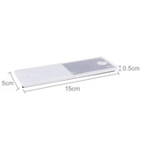 10 PCS Car Rear Bumper Warning Plastic Reflector and Sign(White)