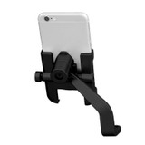 Motorcycle Rear View Mirror Aluminum Alloy Phone Bracket, Suitable for 60-100mm Device(Black)