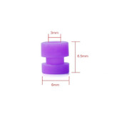 5 Packs / 100pcs iFlight M3 Damping Rubber Column Shock-absorbing Ball Shock Damping Ball for REVO Bee32 F4/F3 Flight Control Fly Tower FPV RC(Purple)