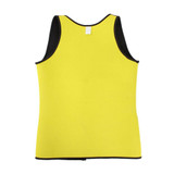 U-neck Breasted Body Shapers Vest Weight Loss Waist Shaper Corset, Size:XL(Black Yellow)