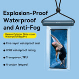Baseus FMYT000003 Cylinder Slide-cover Waterproof Phone Bag Pro(Navy Blue)