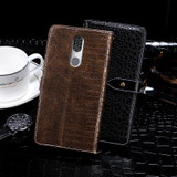 For Coolpad Legacy idewei Crocodile Texture Horizontal Flip Leather Case with Holder & Card Slots & Wallet(Black)