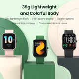 Original Xiaomi Youpin HAYLOU LS13 GST Lite 1.69 inch Square Screen Smart Bluetooth Watch Supports Blood Oxygen Tracking / Sleep Monitoring(Green)