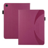 For Samsung Galaxy Tab S5e T720 Litchi Texture Leather Sucker Tablet Case(Purple)