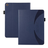 For Samsung Galaxy Tab A 10.1 2019 T510 Litchi Texture Leather Sucker Tablet Case(Dark Blue)