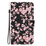 For Xiaomi Redmi 10 5G / Note 11E Crystal Texture Colored Drawing Leather Phone Case(Plum Bossom)