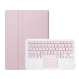 For Xiaomi Redmi Pad SE 11 inch A0N9-A Lambskin Texture Ultra-thin Detachable Bluetooth Keyboard Leather Case with Touchpad(Pink)