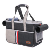 DODOPET Outdoor Portable Oxford Cloth Cat Dog Pet Carrier Bag Handbag Shoulder Bag, Size: 43 x 19 x 26cm (Grey)