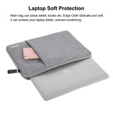 HAWEEL 11 inch Sleeve Case Zipper Briefcase Carrying Bag For Macbook, Samsung, Lenovo, Sony, DELL Alienware, CHUWI, ASUS, HP, 11 inch and Below Laptops / Tablets(Grey)