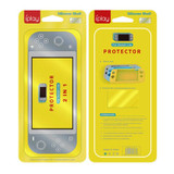 IPLAY Game Host Silicone Full Coverage Protective Case with Screen Protector for Switch Lite(Transparent)