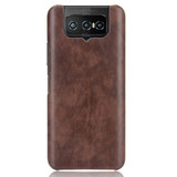 For Asus Zenfone 7 ZS670KS/ 7 Pro ZS671KS Shockproof Litchi Texture PC + PU Case(Brown)