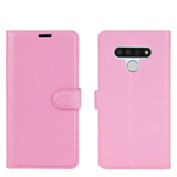 For LG Stylo 6 Litchi Texture Horizontal Flip Protective Case with Holder & Card Slots & Wallet(Pink)