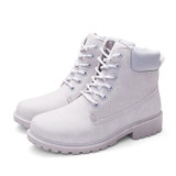 Couple Casual Big Head Warm Shoes Martin Boots, Size:38(Gray)