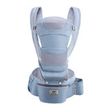 Newborn Four Seasons Multifunctional Strap Waist Stool(Cotton Denim Blue)