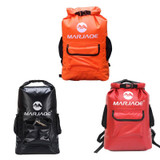 MARJAQE B1502 22L Outdoor Backpack Waterproof Bag Upstream Rafting Waterproof Bucket Bag Drying Bag(Orange)