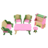 Simulation Miniature Wooden Furniture Kids Toys Doll House Set(543)