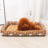YD-XD03 Summer Pet Breathable Cooler Mat Pet Bed, Size: 77x62cm(Lake Blue Stripes)