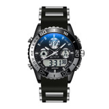 STRYVE S8023 Sports Watch Nights Light Waterproof Timing Alarm Men Watch(Black)