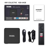 MECOOL KM1 4K Ultra HD Smart Android 9.0 Amlogic S905X3 TV Box with Remote Controller, 4GB+64GB, Support Dual Band WiFi 2T2R/HDMI/TF Card/LAN, US Plug