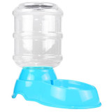 3.5L Pet Gravity Waterer Dogs Cats Plastic Self-Dispensing Gravity Pet Feeder(Blue)
