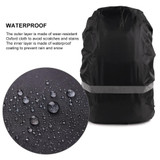Reflective Light Waterproof Dustproof Backpack Rain Cover Portable Ultralight Shoulder Bag Protect Cover, Size:XL(Blue)