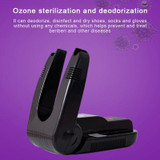Intelligent Electric Shoes Dryer Sterilization Anion Ozone Sanitiser Telescopic Adjustable Deodorization Drying Machine, CN Plug(Black)