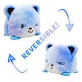 15cm Flipped Doll Double-Sided Expression Flipped Animal Cartoon Doll Plush Toy(Colorful Puppy)