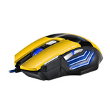 IMICE X7 2400 DPI 7-Key Wired Gaming Mouse with Colorful Breathing Light, Cable Length: 1.8m(Sunset Yellow E-commerce Version)