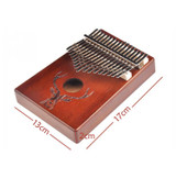 17-Tone Beginner Finger Piano Deer Head Kalimba Thumb Piano(Retro Kit)