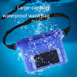 10 PCS Outdoor Beach Mobile Phone Waterproof Bag Three-Layer Sealed PVC Storage Waterproof Waist Bag(Black)