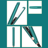 CY-03 Mini Straight And Roll Double-Use Curler, CN Plug(Ink Green)